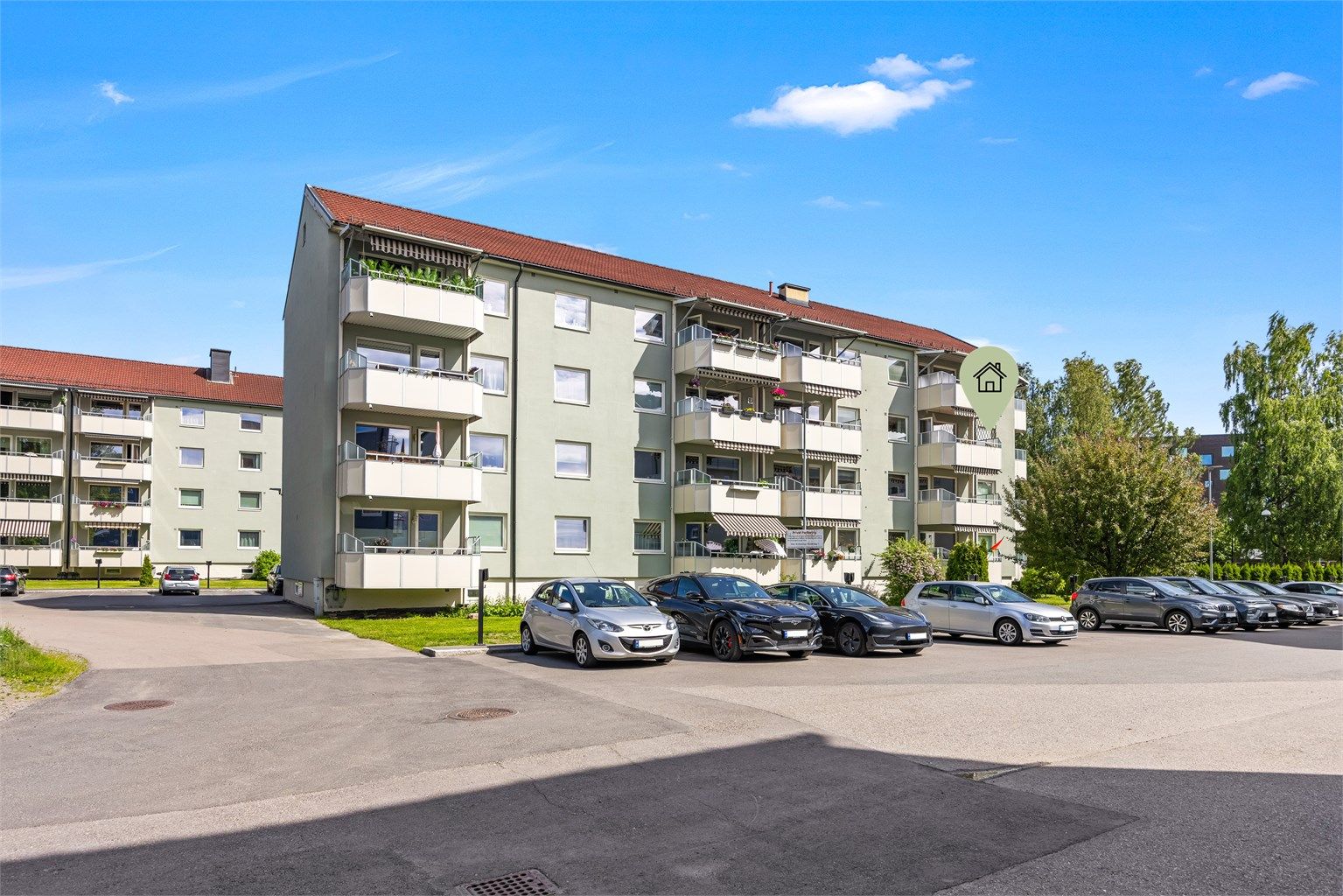 Sentralt beliggende leilighet i et veletablert og attraktivt borettslag i Lillestrøm. Foto: Rene Borghagen.
