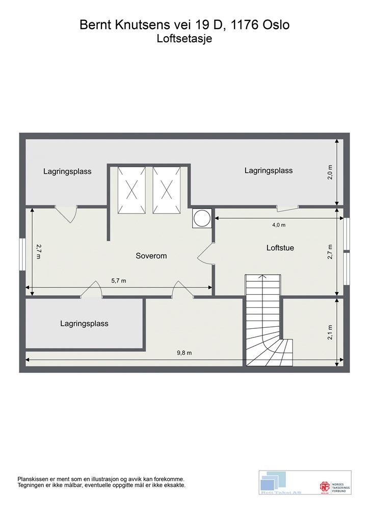 Plantegning loftsetasje