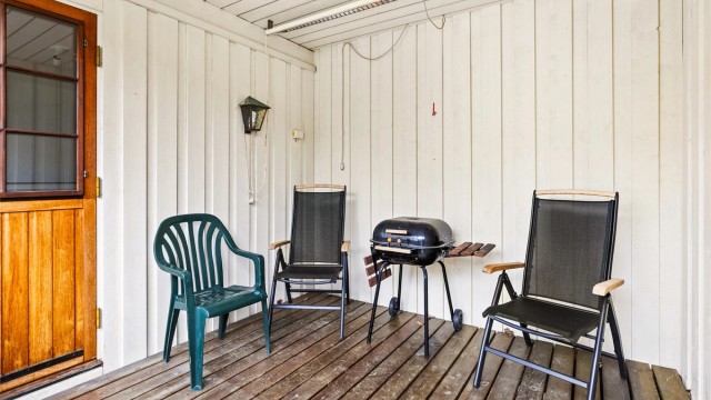Takoverbygget veranda