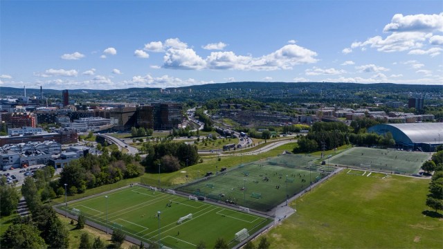 For den aktive er beliggenheten ideell, med nærhet til blant annet Valhall idrettsanlegg og SATS på Hasle.