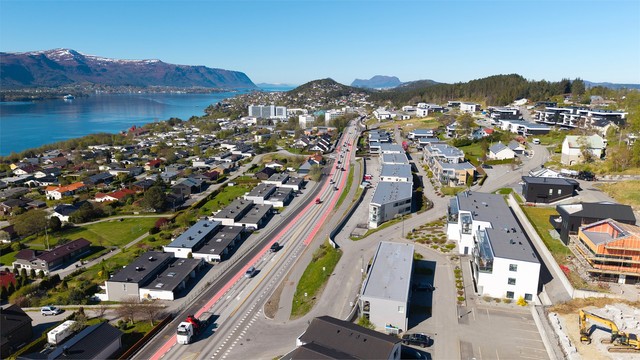 Effektiv tilknytning til både Moa og Ålesund sentrum via et godt utbygd veinett