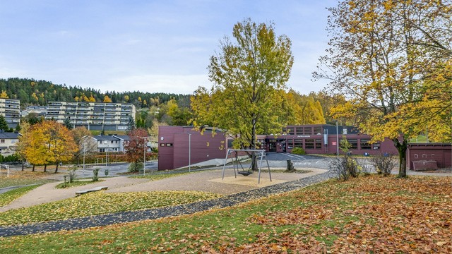 Skoler og barnehager få minutter gange fra boligen