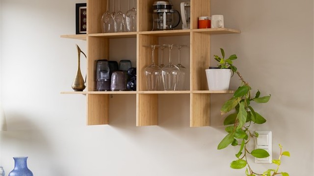 Gode muligheter for personlig preg og åpen oppbevaring.