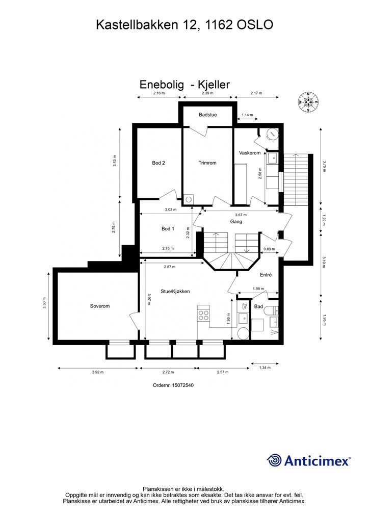 Plantegning - Kjeller