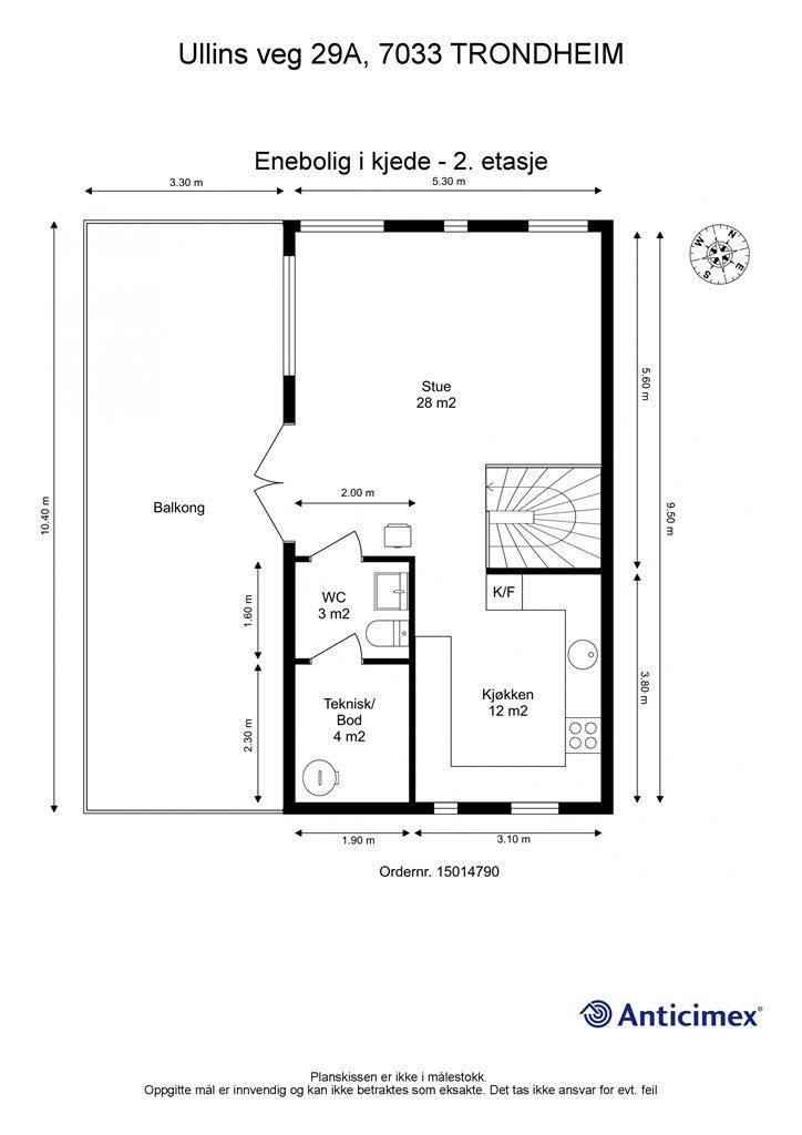 Planskisse - 2. etasje.