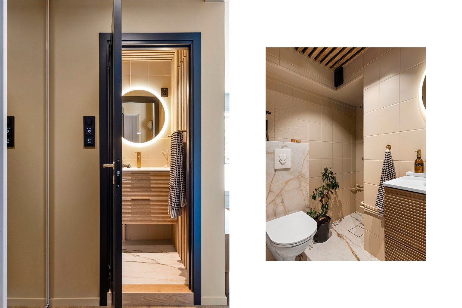 Badet ble oppgradert i 2024 med bl.a. nye gulvfliser og ny innredning.