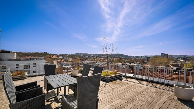 Utsikten strekker seg fra Grefsenkollen til sentrum.