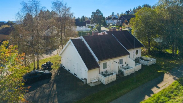 Nærhet til marka med flotte tur- og rekreasjonsområder hele året, opparbeidede lysløyper og turterreng