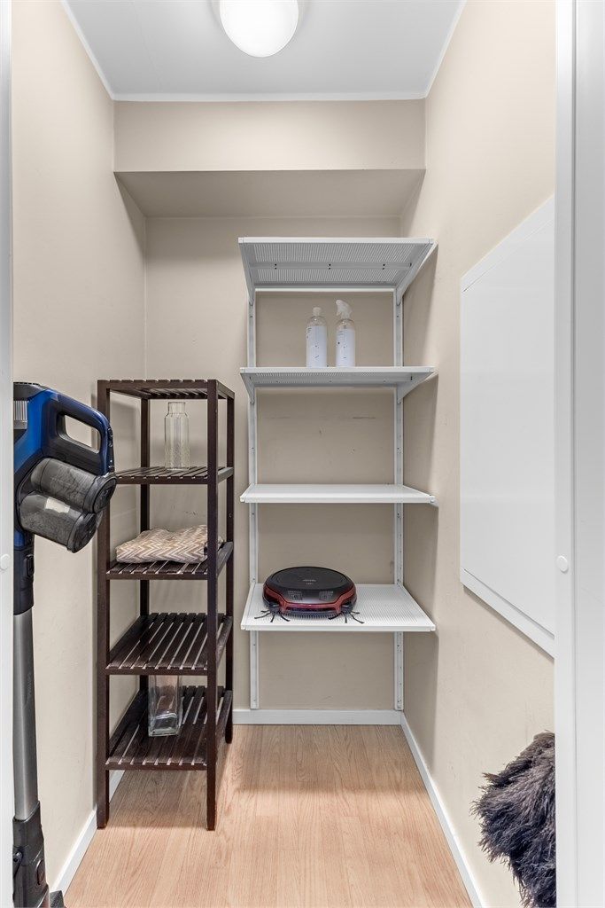 Praktisk innvendig bod.