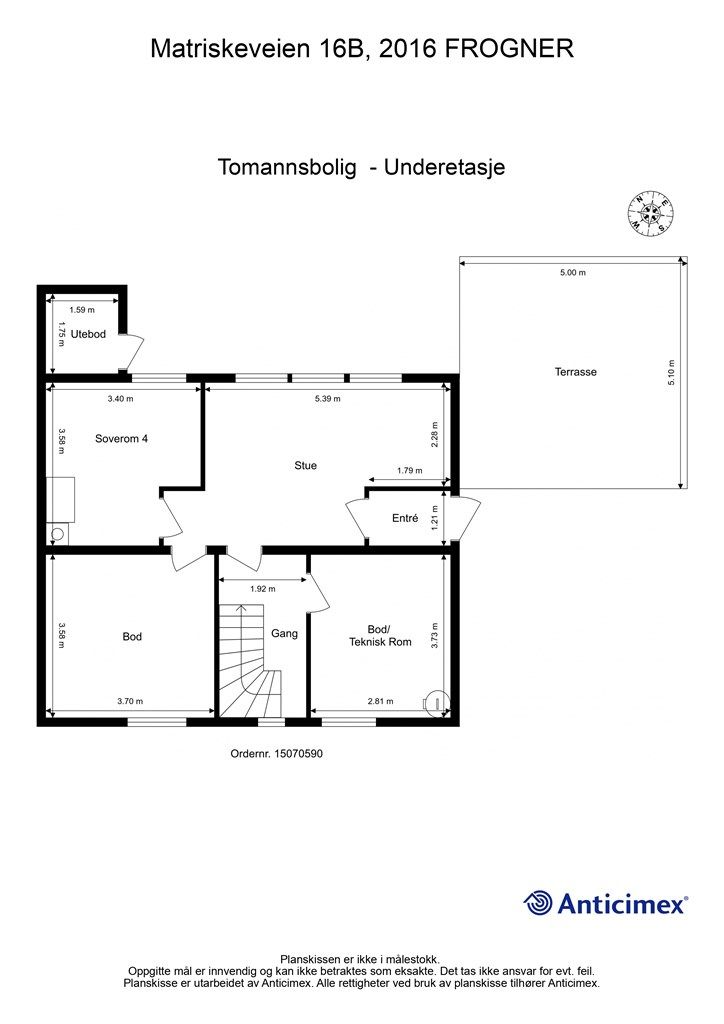 Plantegning - Underetasje