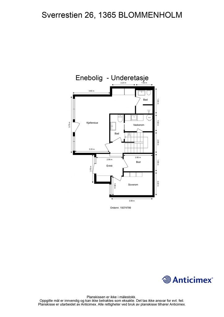 Plantegning Underetasje