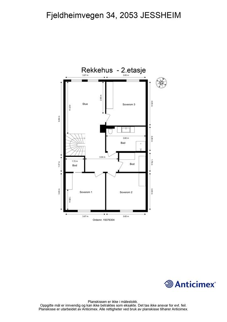 Plantegning - 2.etasje