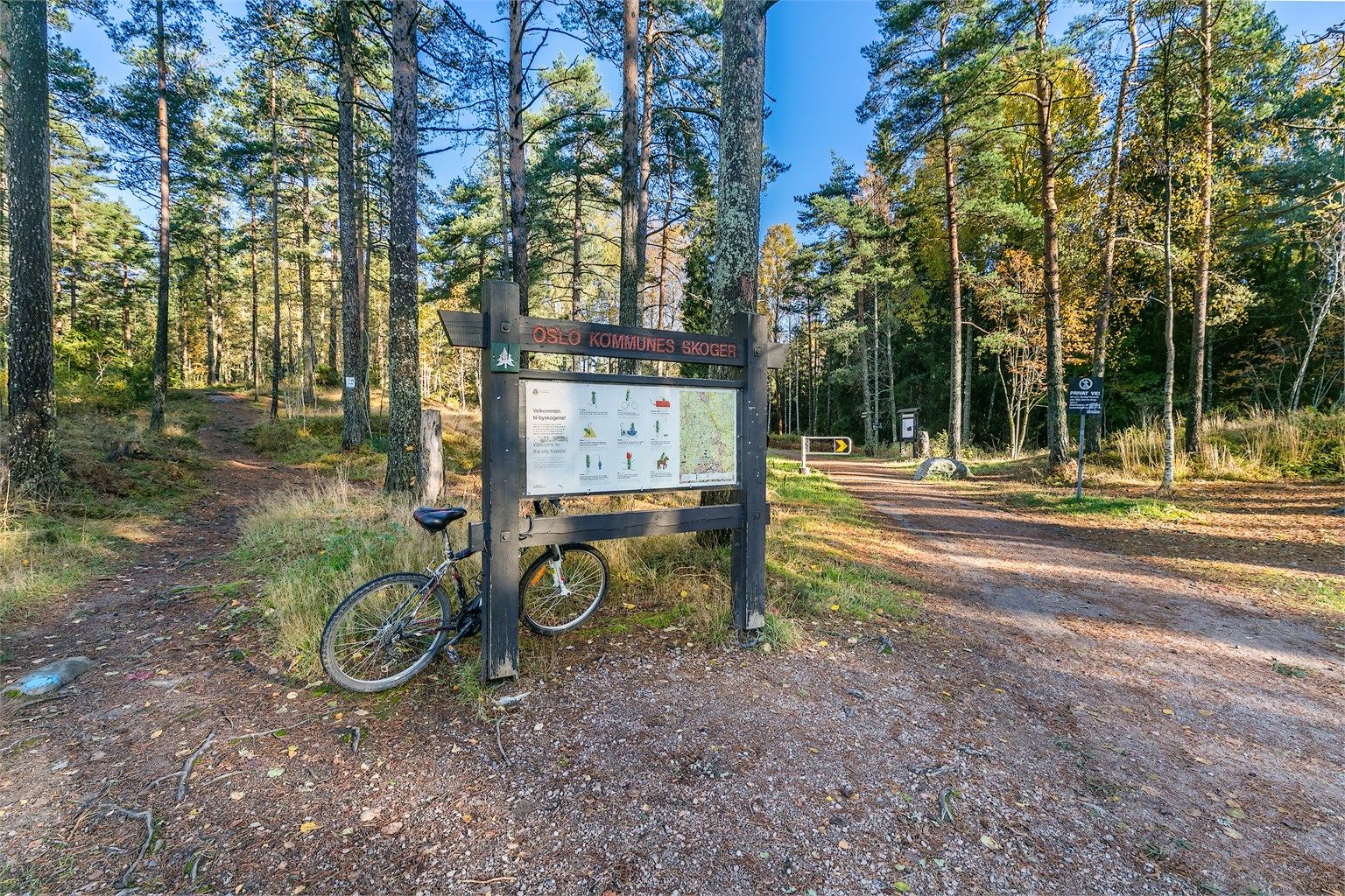 Kort vei til marka med turstier i Lillomarka, tilgjengelig hele året.