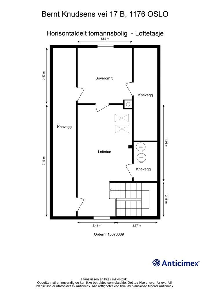 Plantegning - Loftetasje