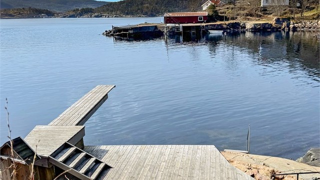 Privat badeplass for vellet