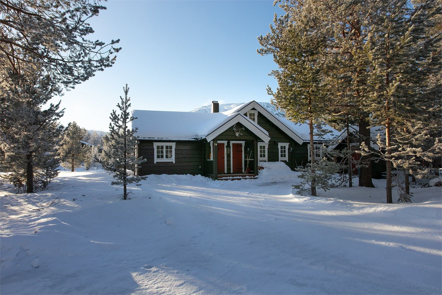 Adkomstveg og innkjørsel til eiendommen