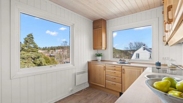 Kjøkken med utsyn