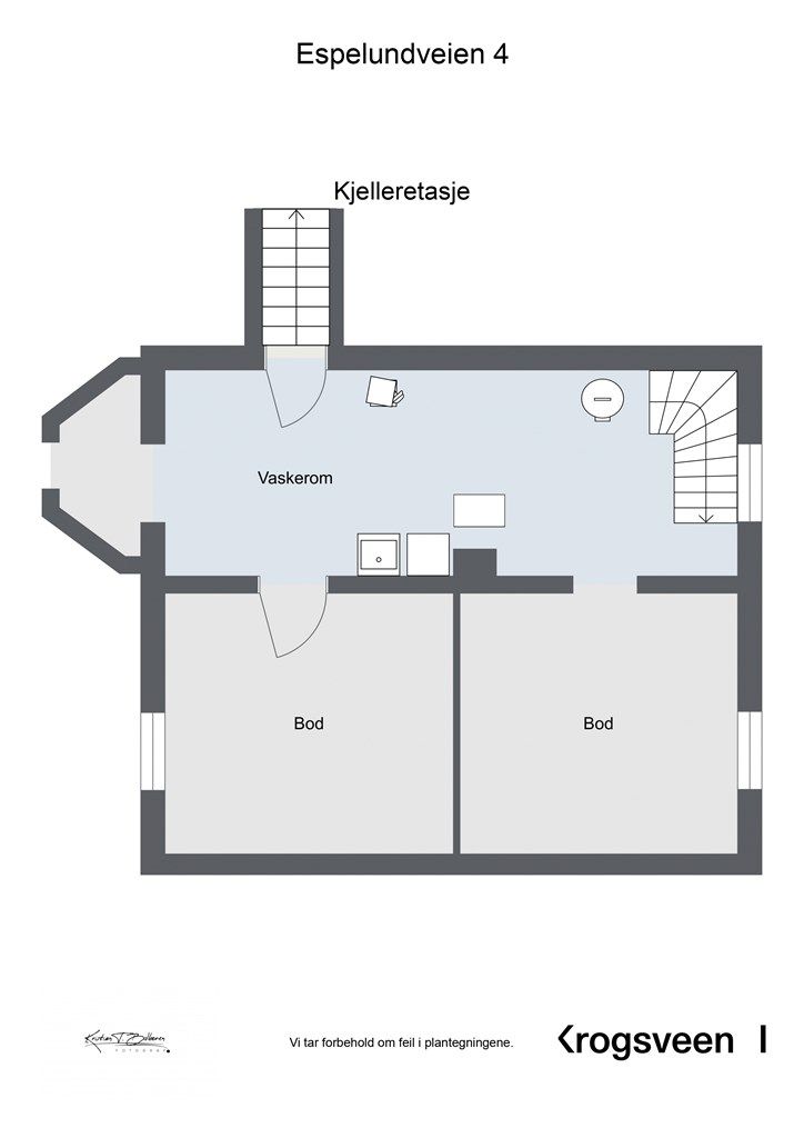 Planskisse kjelleretasje.