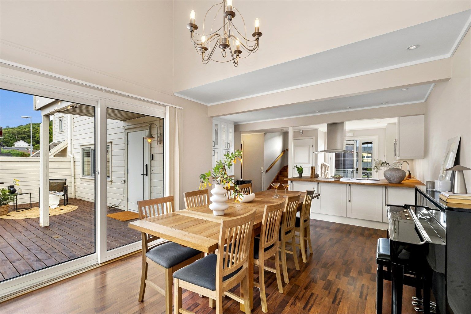 Et innholdsrikt rekkehus med en familievennlig planløsning og direkte utgang til en stor terrasse på 57 m².
Foto: Marianne Lyse