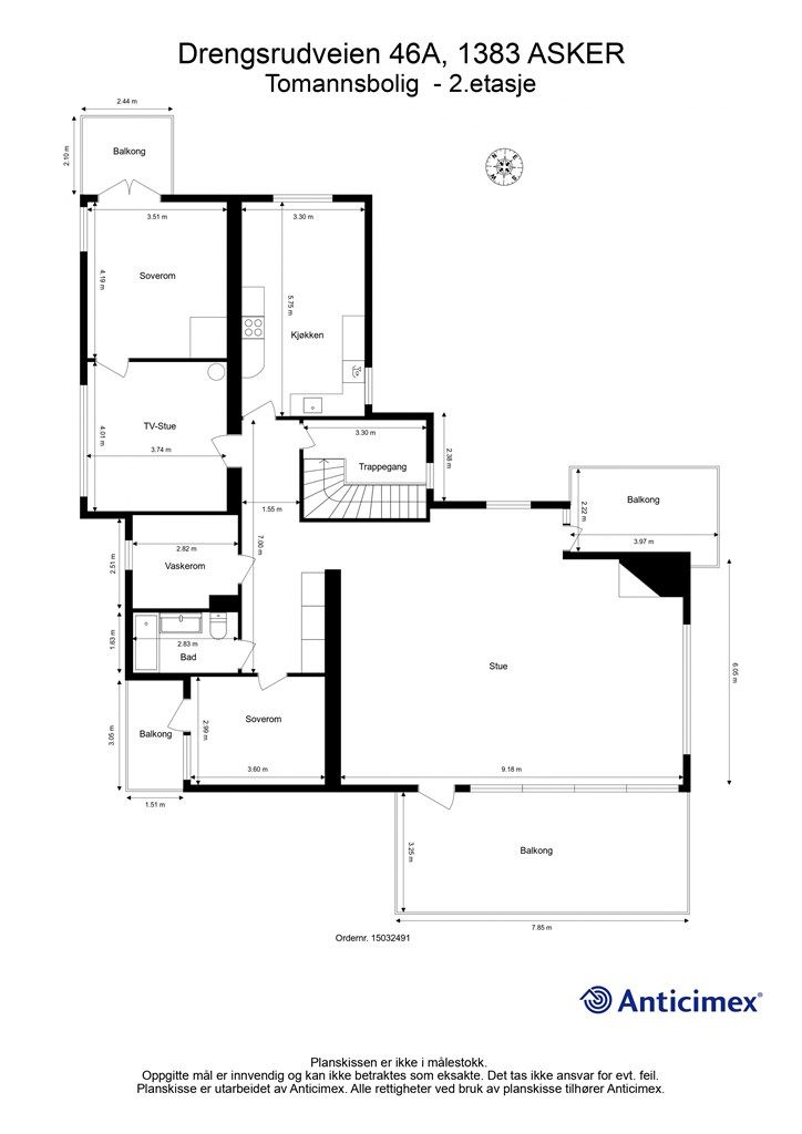 Plantegning - 2.etasje