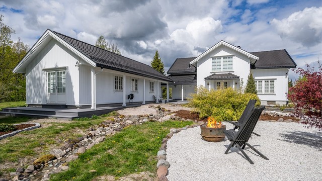 Rett på utsiden av hovedhuset er det etablert et innholdsrikt anneks.