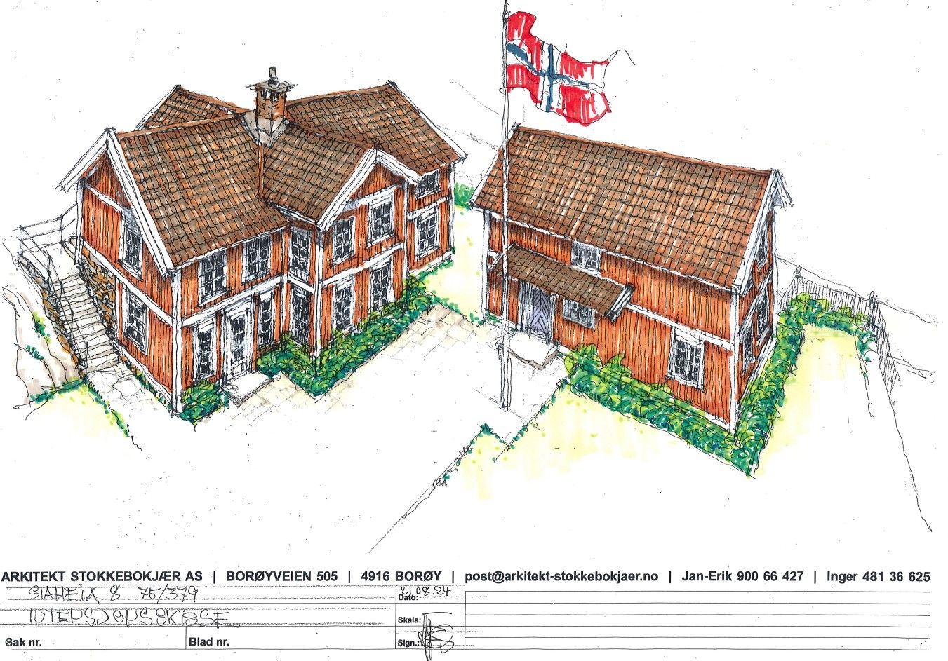 Ved handel er kjøper betinget/forpliktet til å bruke arkitekttegninger som er vedlagt salgsoppgaven. Det er fullt ut mulig å gjøre endringer/tilpasninger innenfor gjeldende regler.