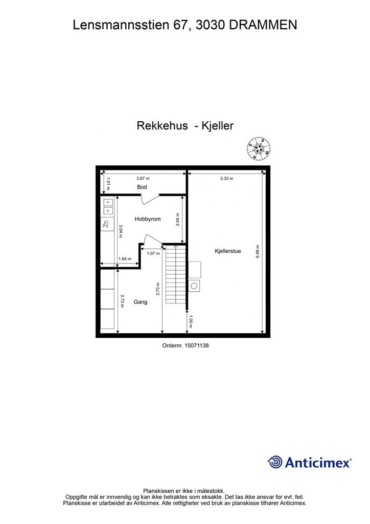 Plantegning - Kjeller