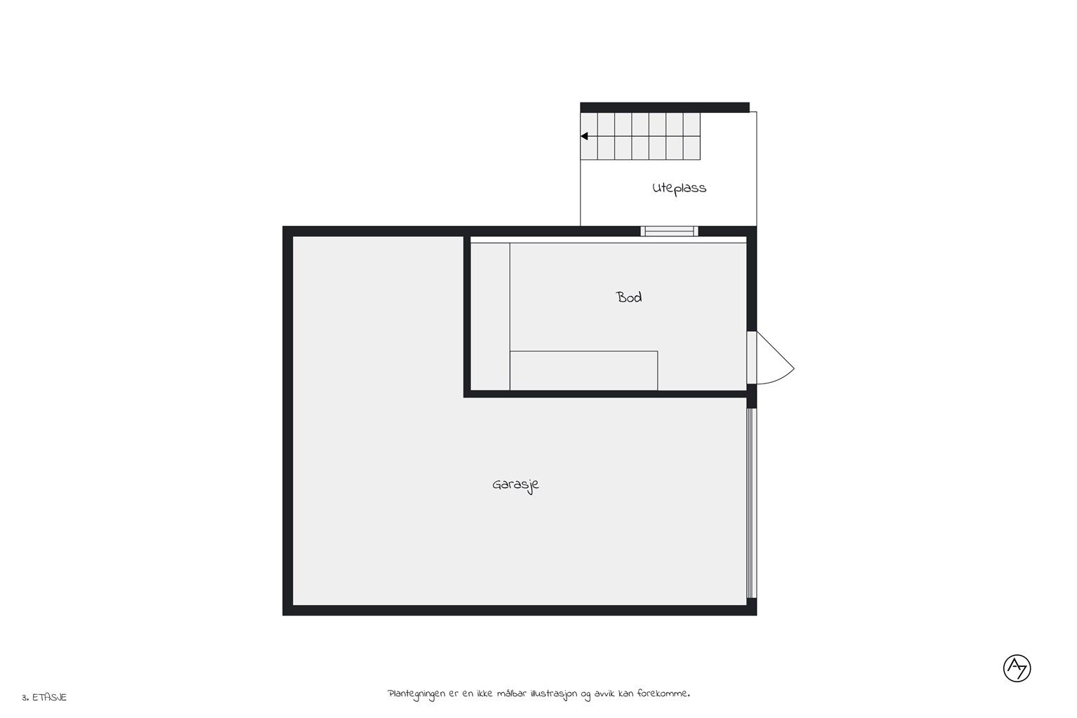 Plantegning garasje.