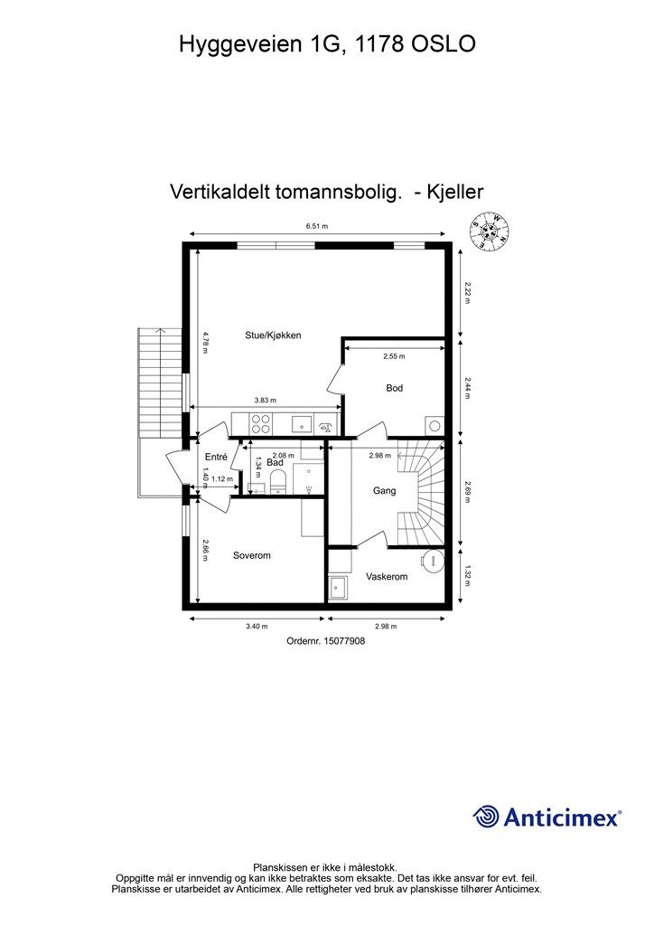 Plantegning - Kjeller