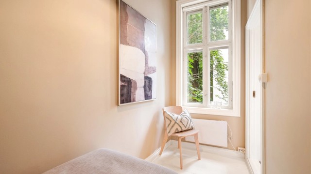 Her er det flere muligheter for innredning som barnerom, gjesterom og eventuelt hjemmekontor.