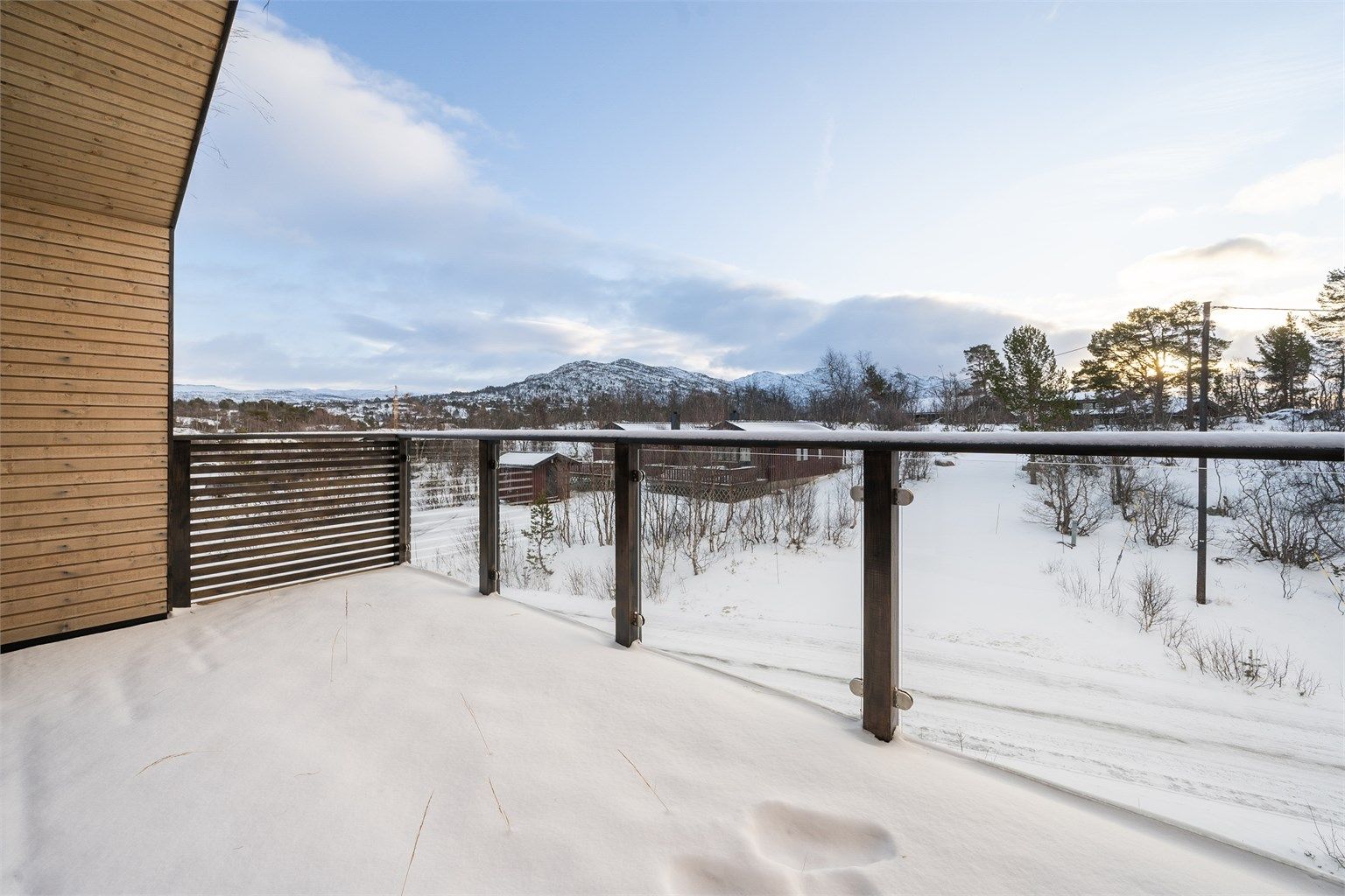 Utsikten mot Hartevassnutane og Enden.