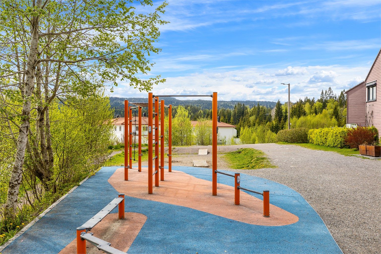 Området er svært barnevennlig og passer perfekt for småbarnsfamilier.