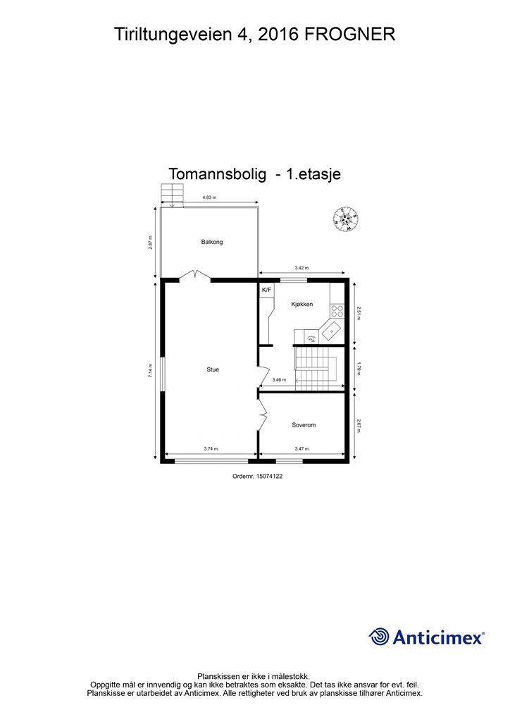 Plantegning - 1.etasje.