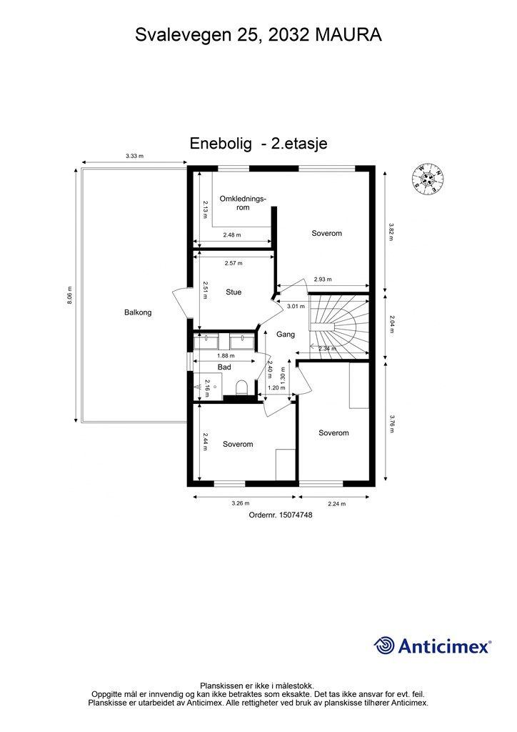 Plantegning 2.etasje
