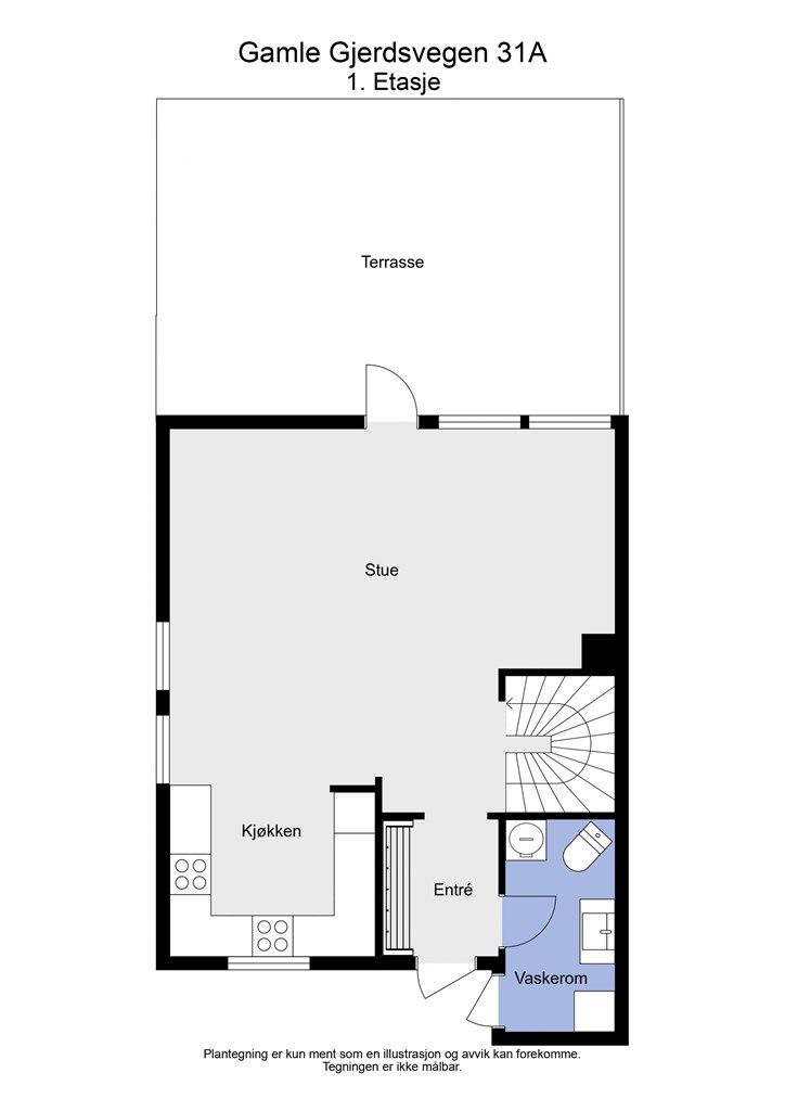 2 D plantegning 1. etasje