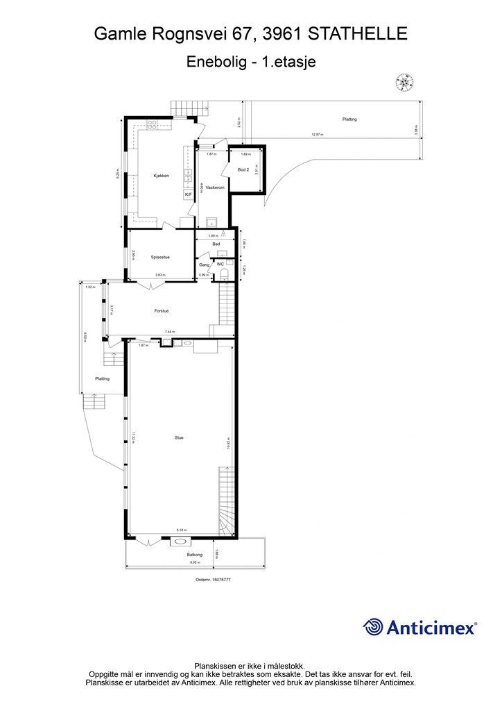 Plantegning - 1. etasje
