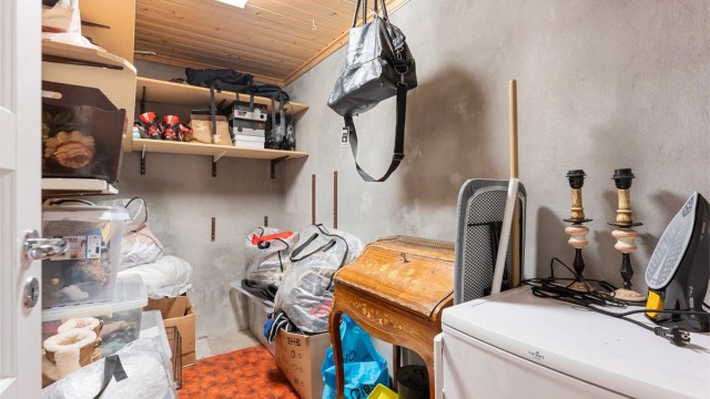 Den andre boden i kjelleren gir ytterligere lagringsmuligheter.