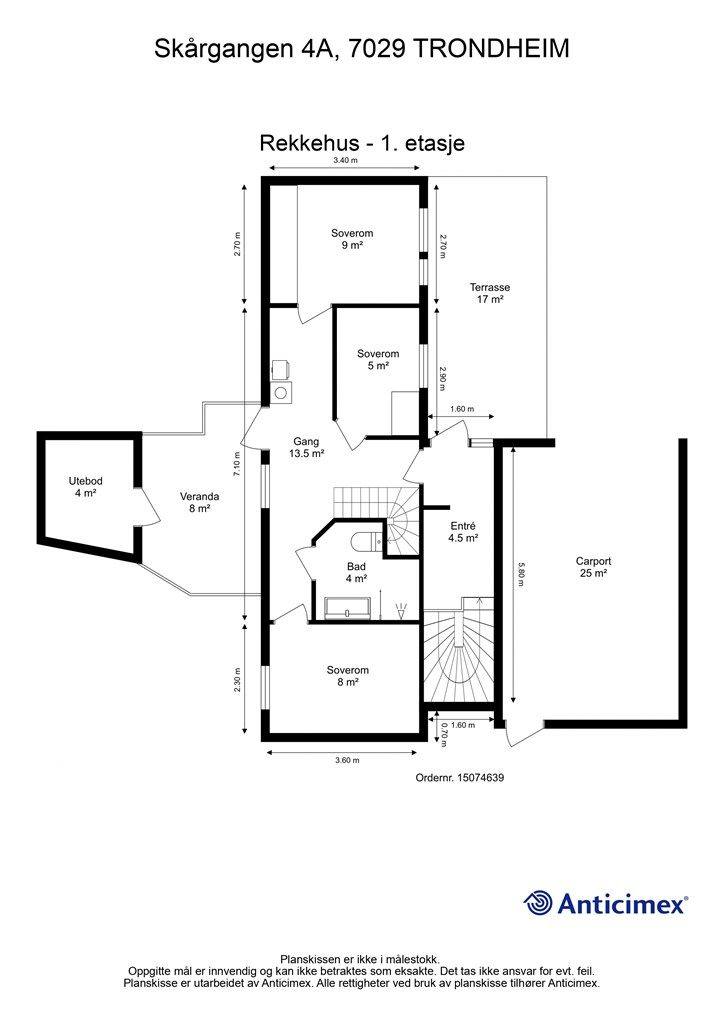 Planskisse 1. etasje. 