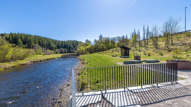 Nitelva grill og bad, hyggelig plass etablert av Nittedal kommune
