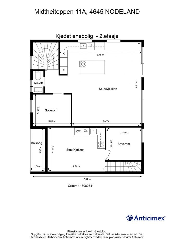 Plantegning - 2.etasje