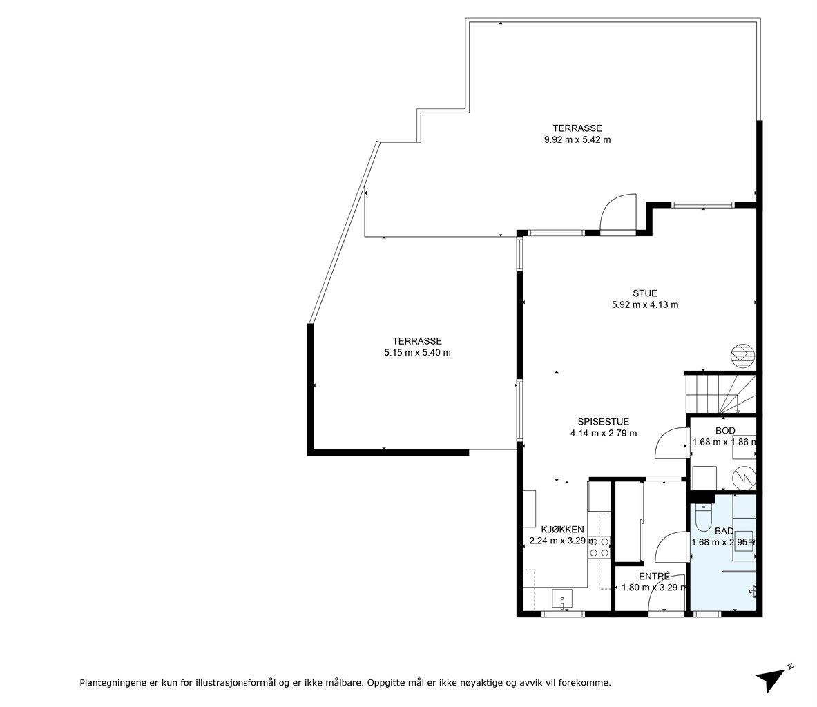 Plantegning første etasje