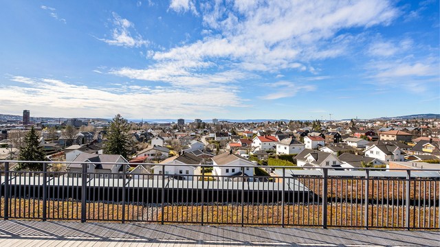 Borettslaget har tilgang til flere takterrasser som byr på nydelig utsikt over Oslo by.