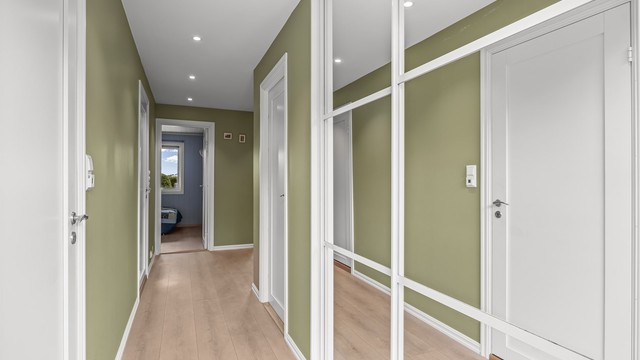 Entré - downlights i gang - gulvvarme