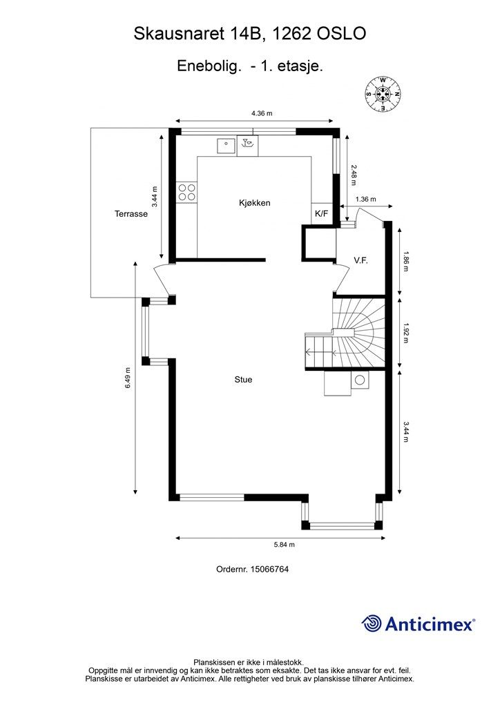 Plantegning - 1. etasje