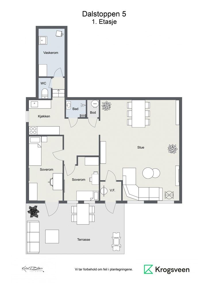 Plantegning 1.etasje.