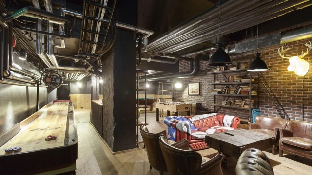 Sameiet har et stilig gamingroom som du som beboer kan booke for sammenkomster