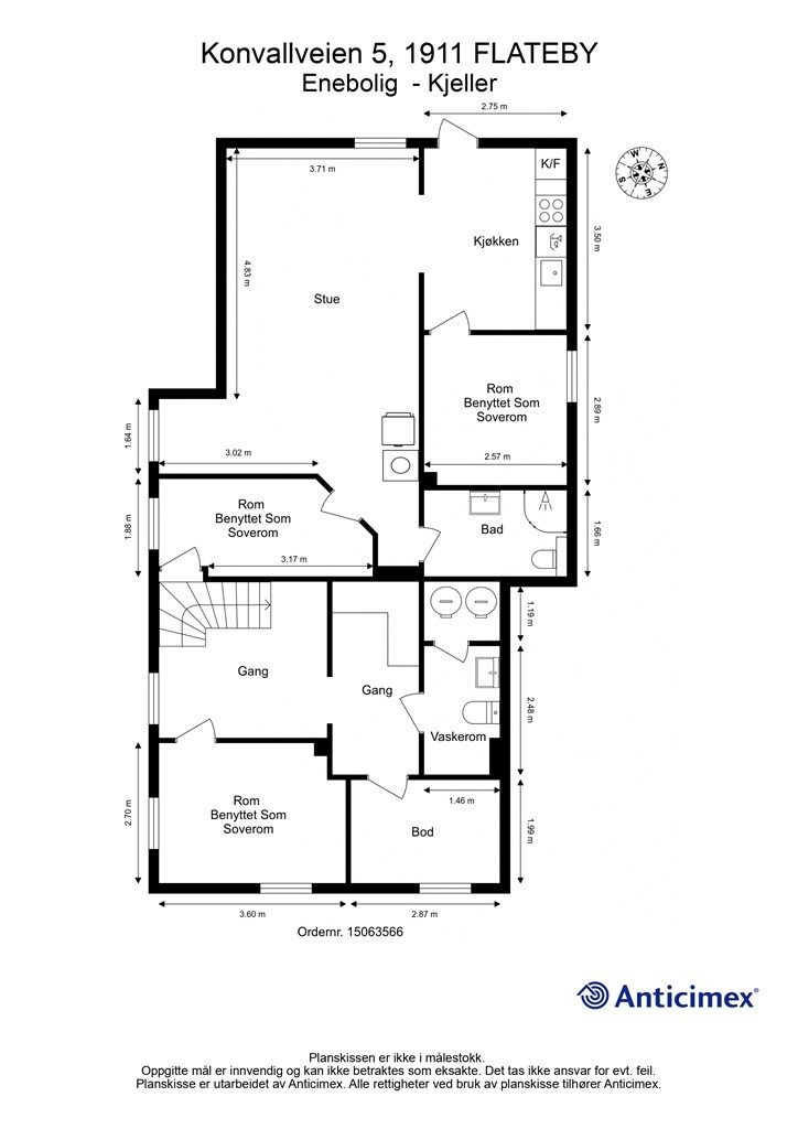 Plantegning - Kjeller