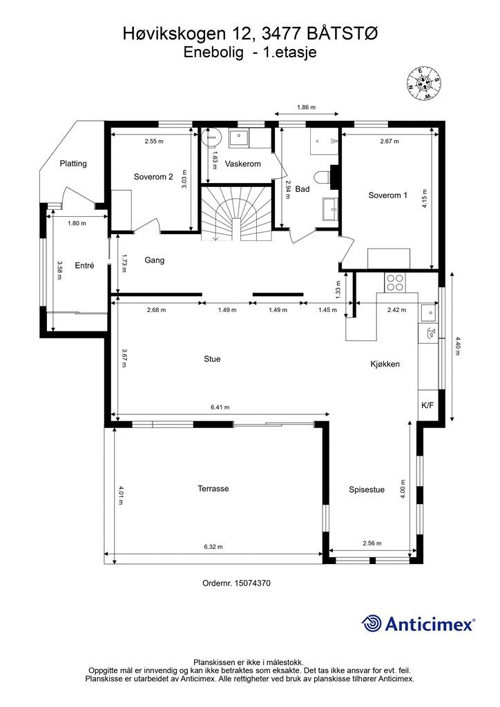 Plantegning- 1.etasje