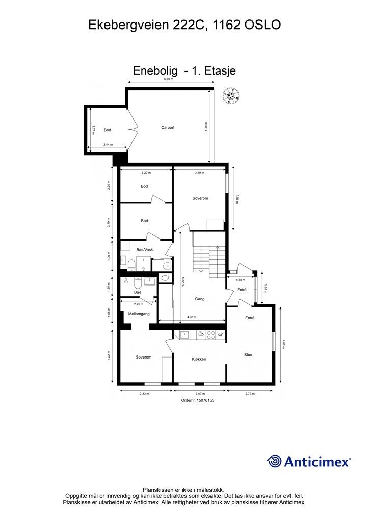 Plantegning 1. etasje