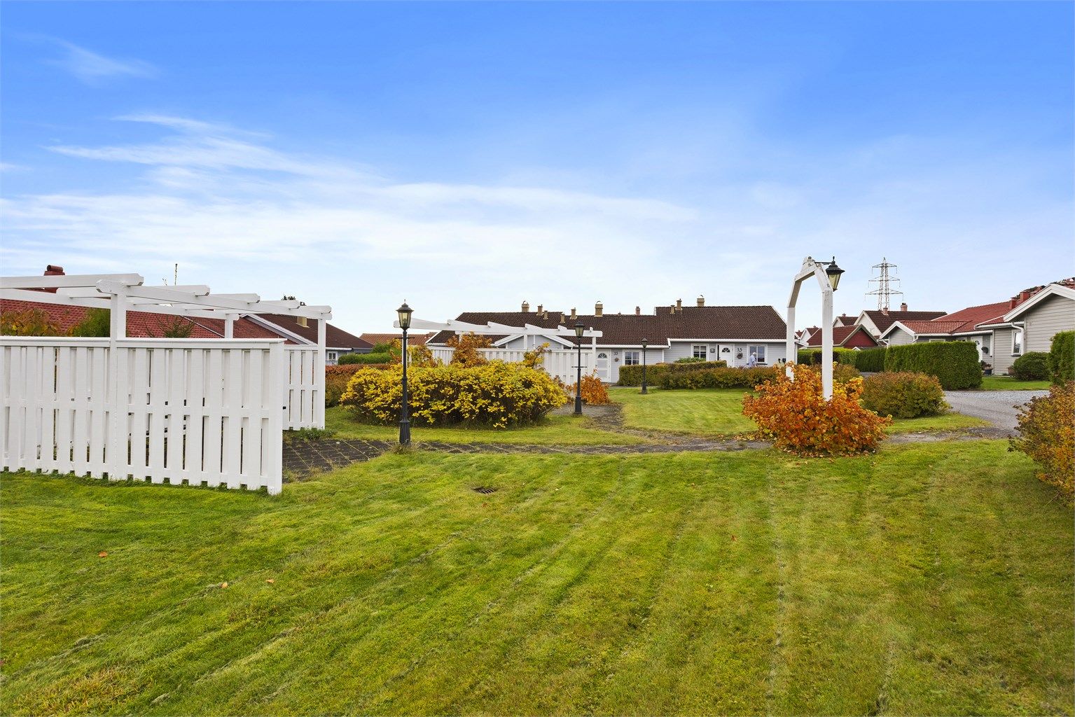 Trivelig felles uteområde.